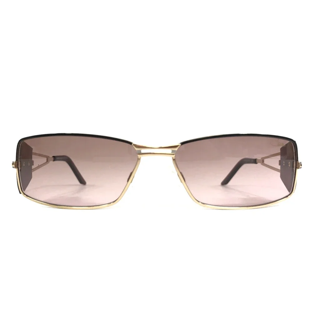 Cazal Sunglasses MOD.966 COL.963 Purple Gold Rectangle Frames with Purple Lenses